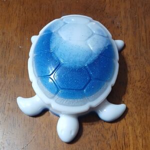 Blue and White Turtle Figurine